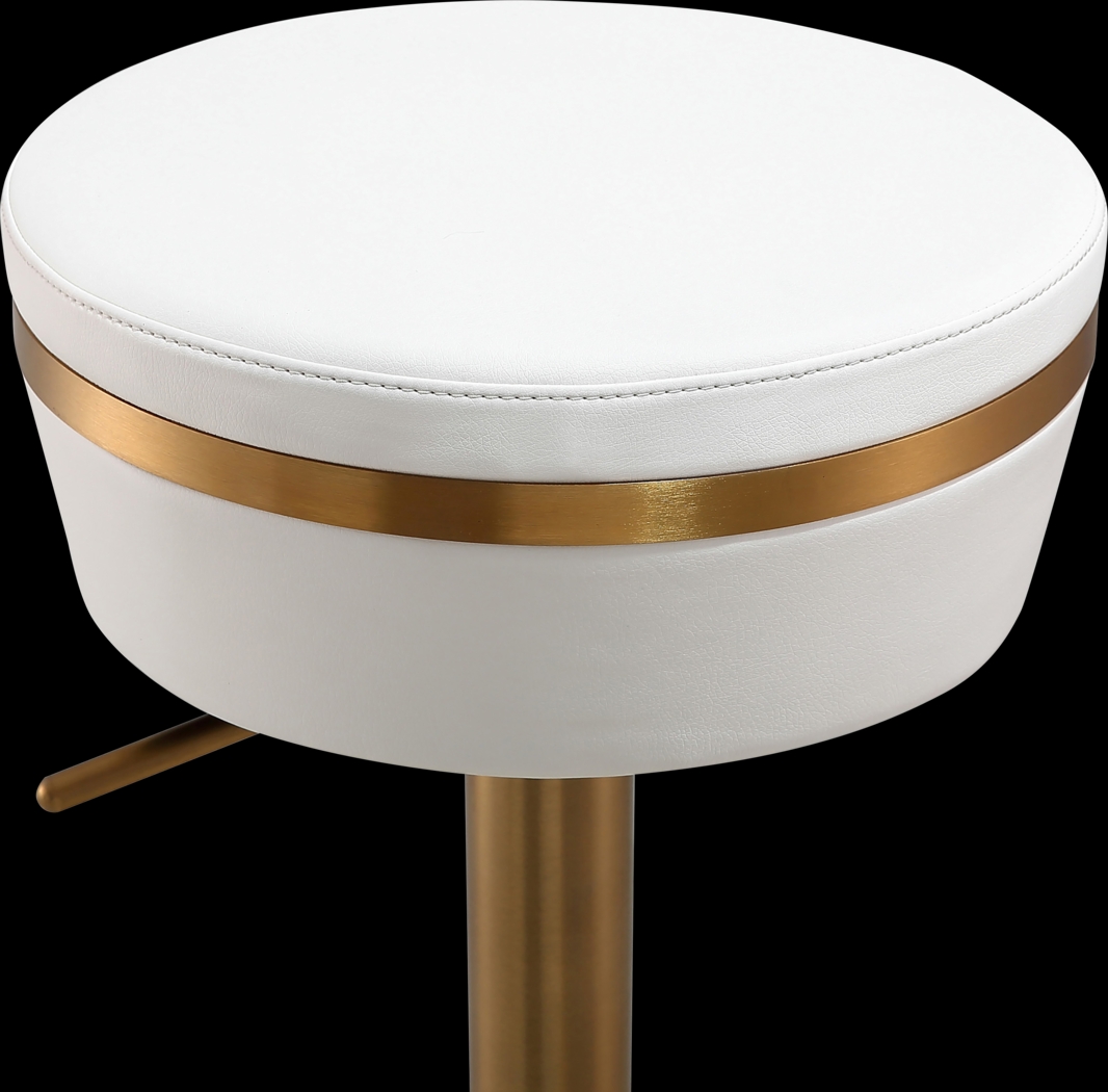 Abiaka White Adjustable Stool - Thumbnail - Image 6