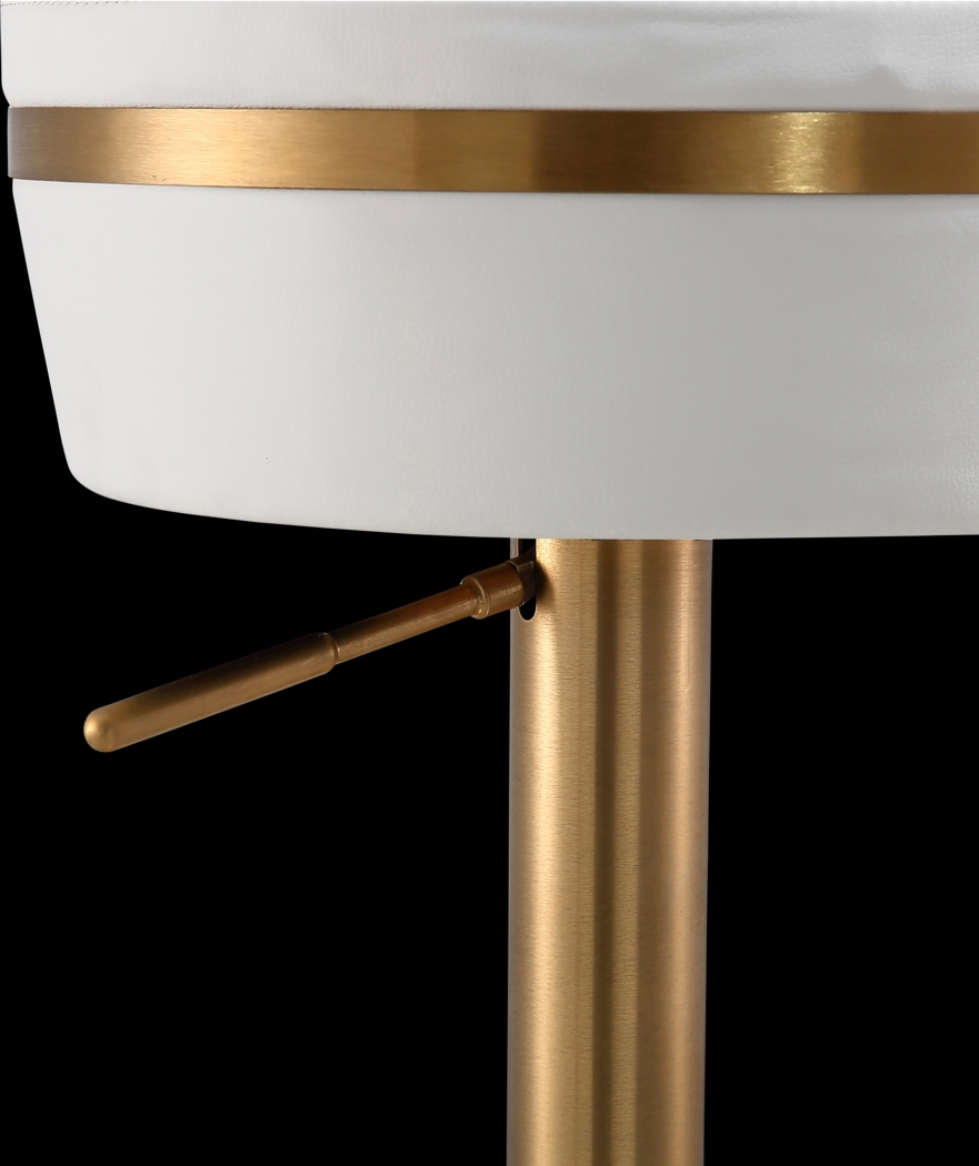 Abiaka White Adjustable Stool - Thumbnail - Image 7