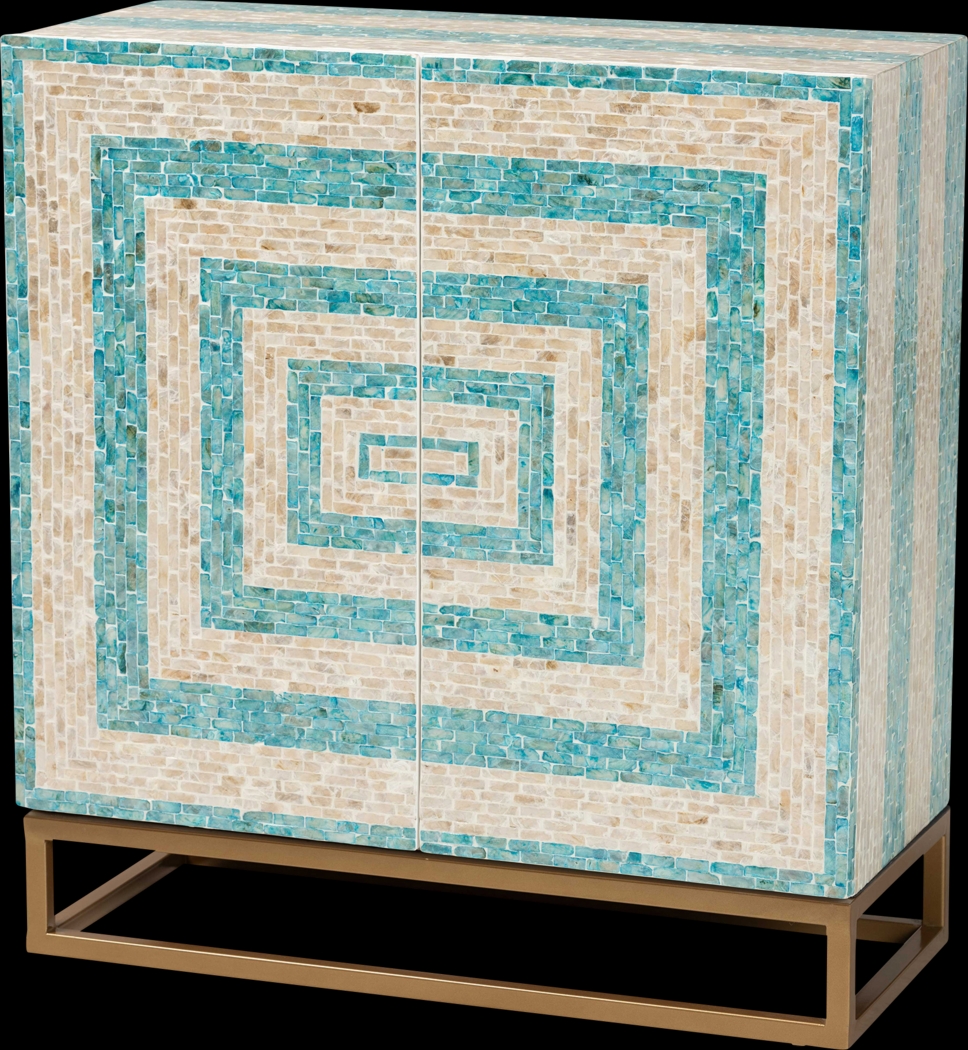 Abiathar Blue Accent Cabinet - Thumbnail - Image 1