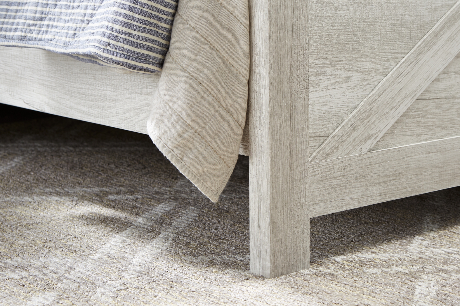 Abilene White 5 Pc King Panel Bedroom - Thumbnail - Image 5