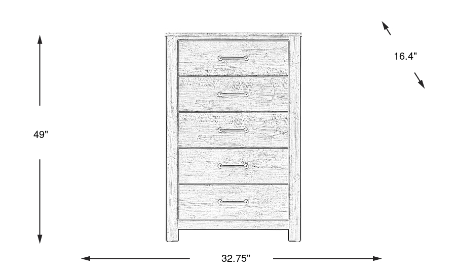 Dimension Image. Please refer to the Dimension Tab on this page for dimension details.
