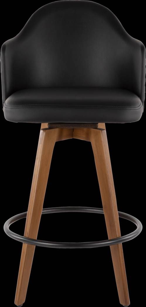 Abinger Black Swivel Counter Height Stool - Thumbnail - Image 4