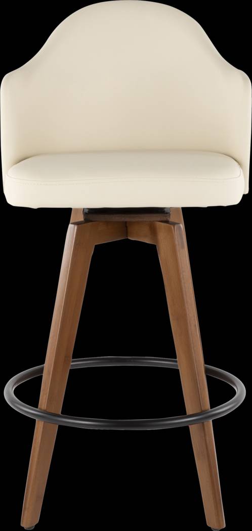 Abinger Cream Swivel Counter Height Stool - Thumbnail - Image 4