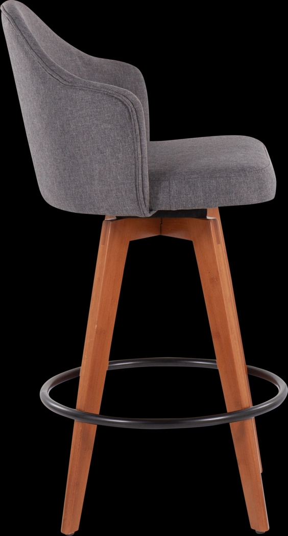 Abinger Gray Swivel Counter Height Stool, Set of 3 - Thumbnail - Image 7