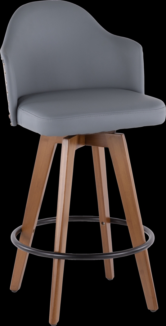 Abinger Gray Swivel Counter Height Stool - Thumbnail - Image 1