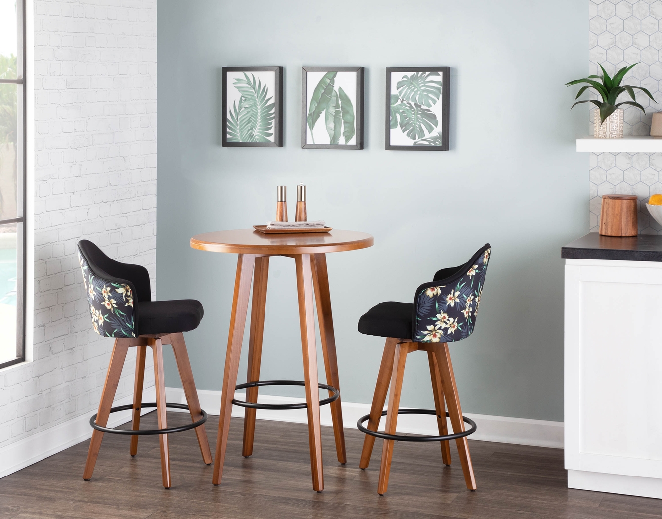 Abinger II Black Counter Height Stool - Thumbnail - Image 9