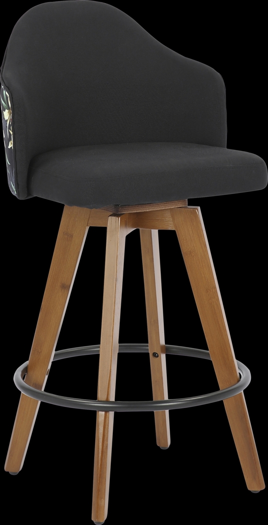 Abinger II Black Counter Height Stool - Thumbnail - Image 1