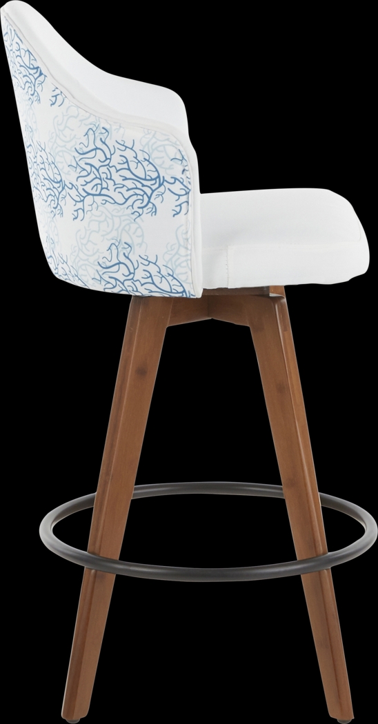 Abinger II Blue Counter Height Stool - Thumbnail - Image 2