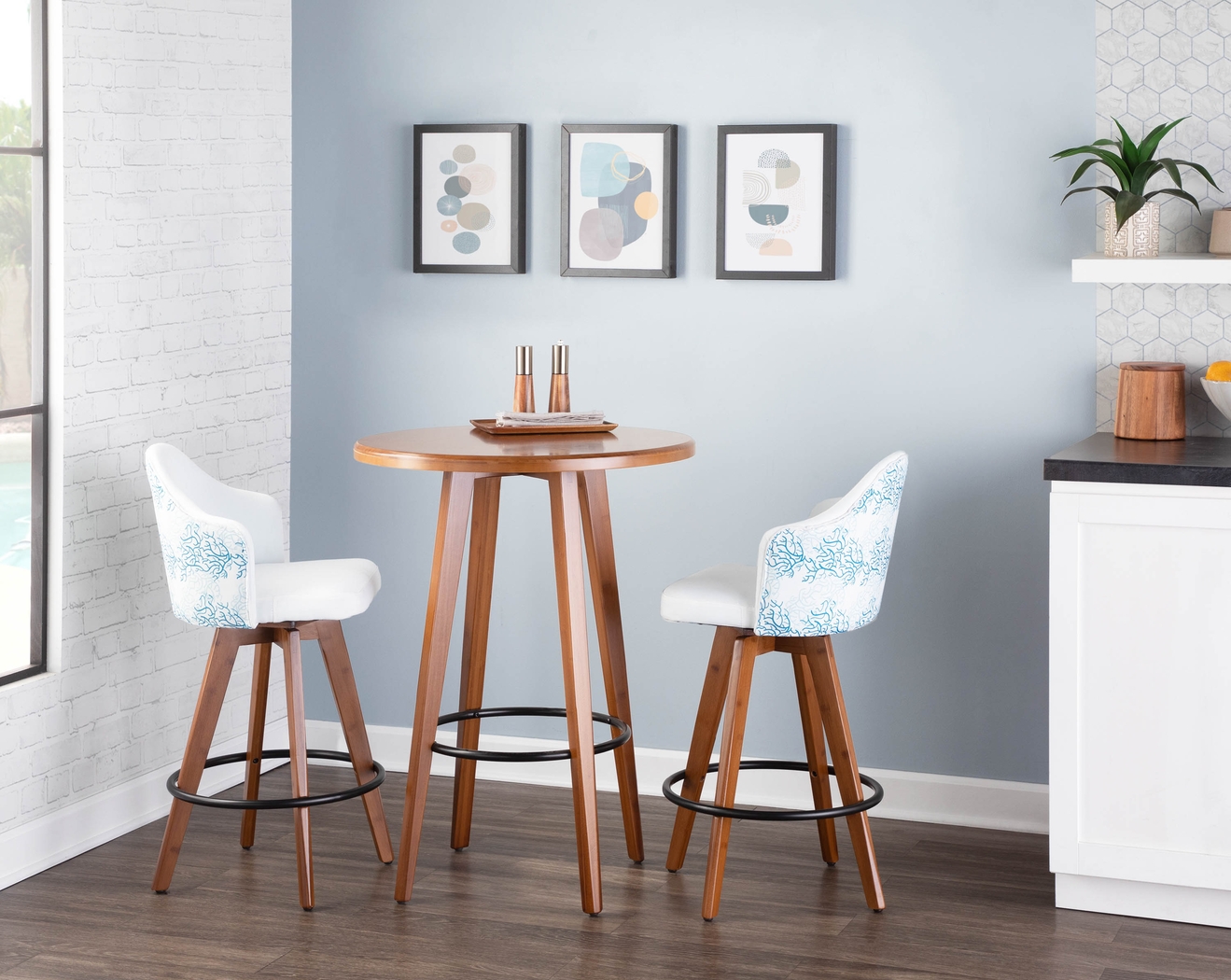 Abinger II Blue Counter Height Stool - Thumbnail - Image 10