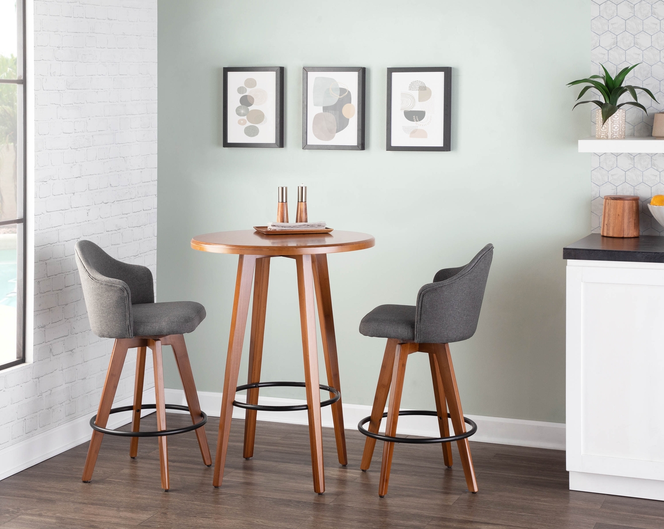 Abinger II Gray Counter Height Stool - Thumbnail - Image 9