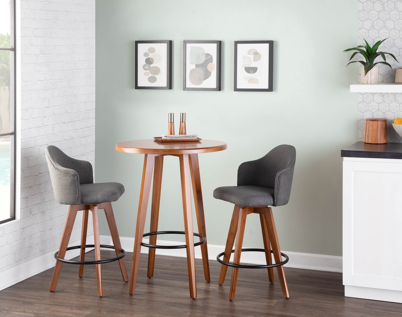 Abinger II Gray Counter Height Stool - Thumbnail - Image 10