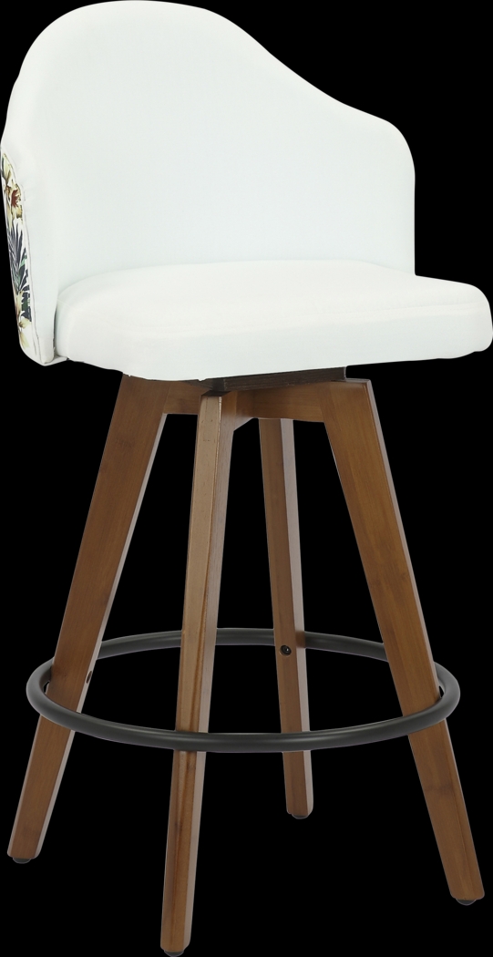 Abinger II White Counter Height Stool - Thumbnail - Image 1