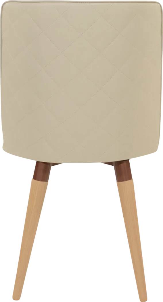 Abita Circle Beige Swivel Side Chair - Thumbnail - Image 3