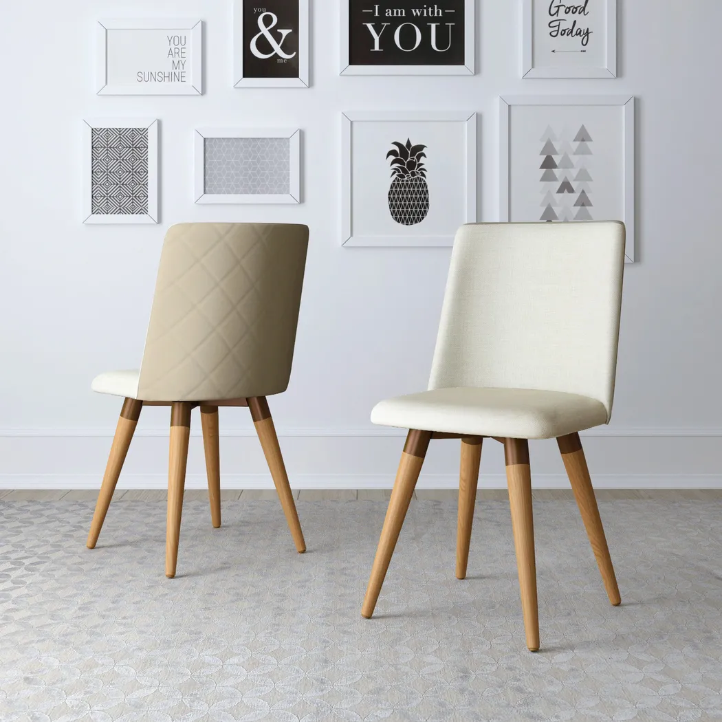 Abita Circle Beige Swivel Side Chair - Thumbnail - Image 6