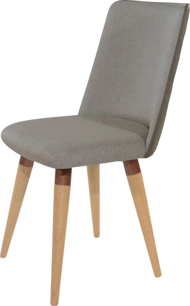 Abita Circle Gray Swivel Side Chair, Set of 2 - Thumbnail - Image 2