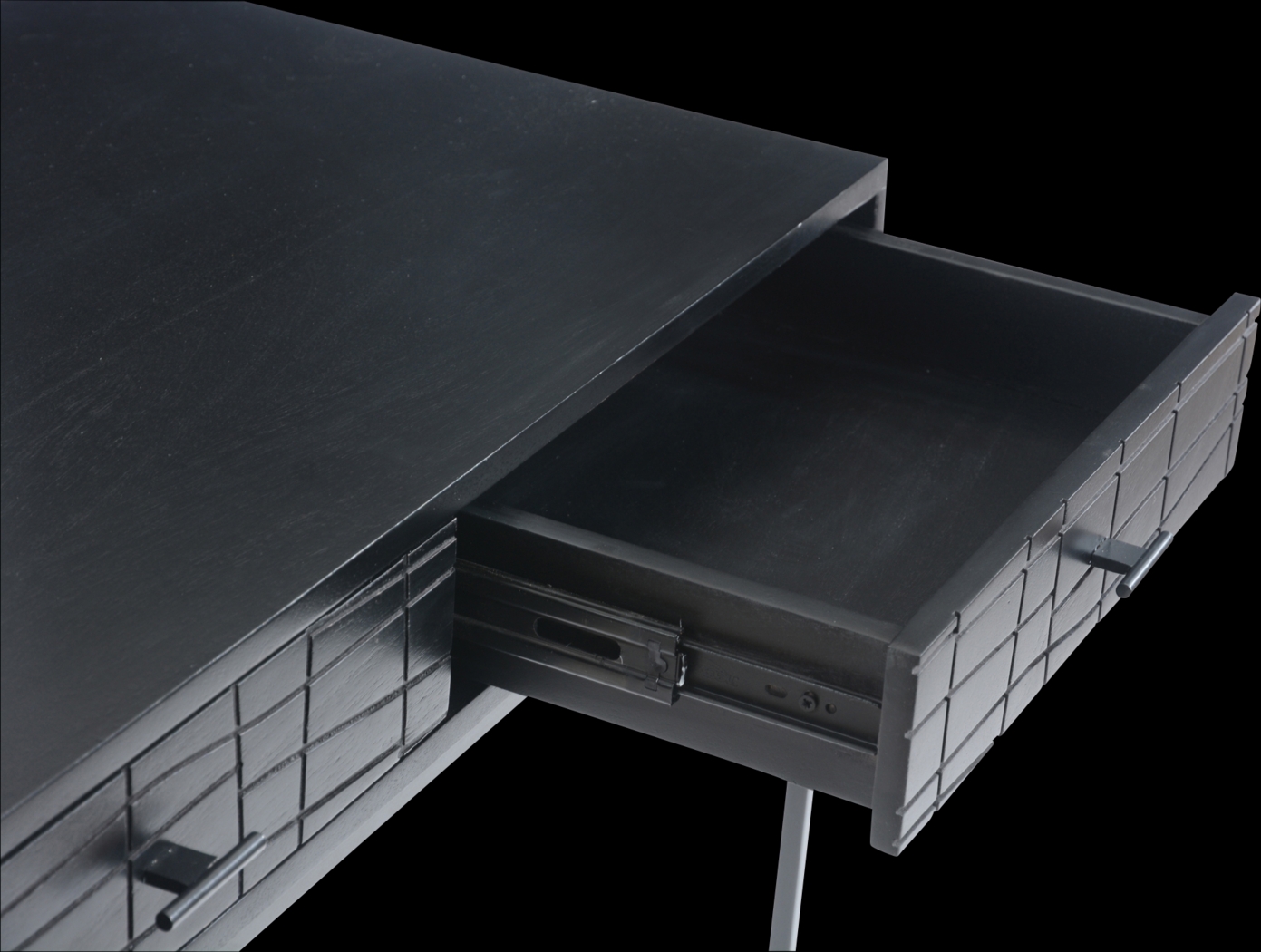 Ablett Black Desk - Thumbnail - Image 5