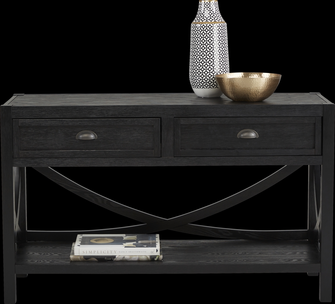 Abner Black Sofa Table - Thumbnail - Image 2
