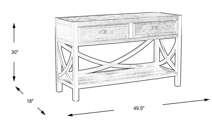 Dimension Image. Please refer to the Dimension Tab on this page for dimension details.