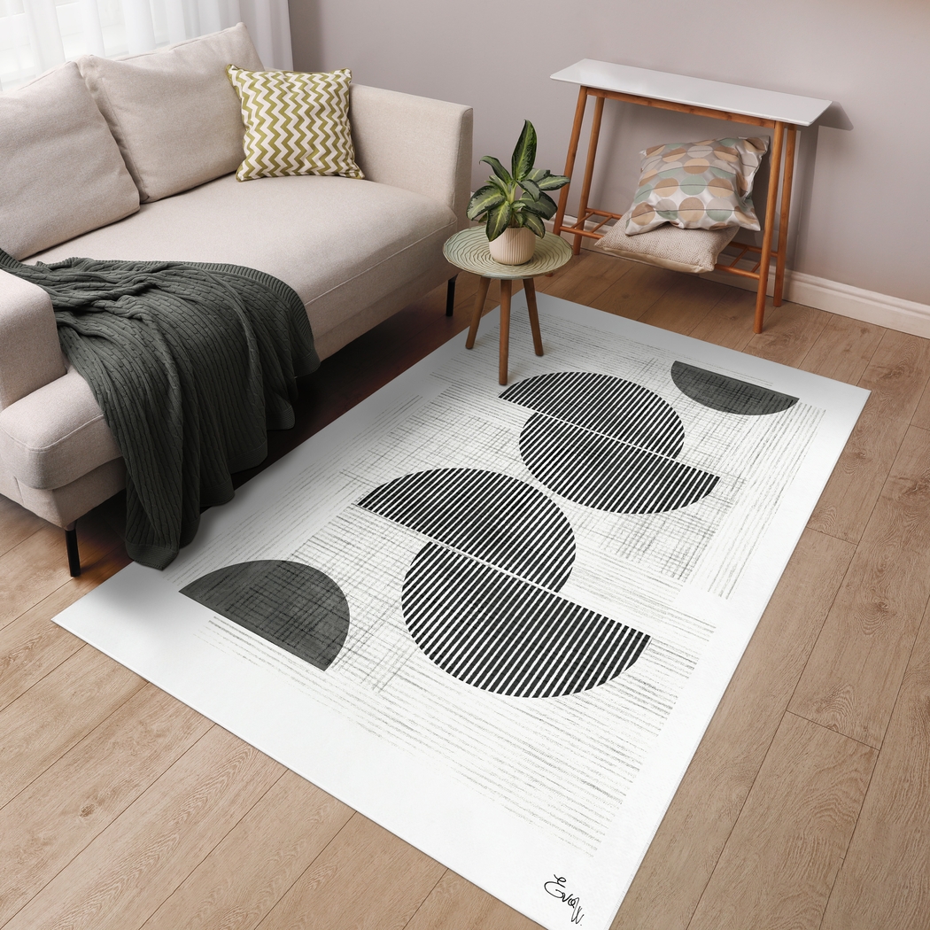 Aboville White 5' x 7'7 Rug - Thumbnail - Image 2