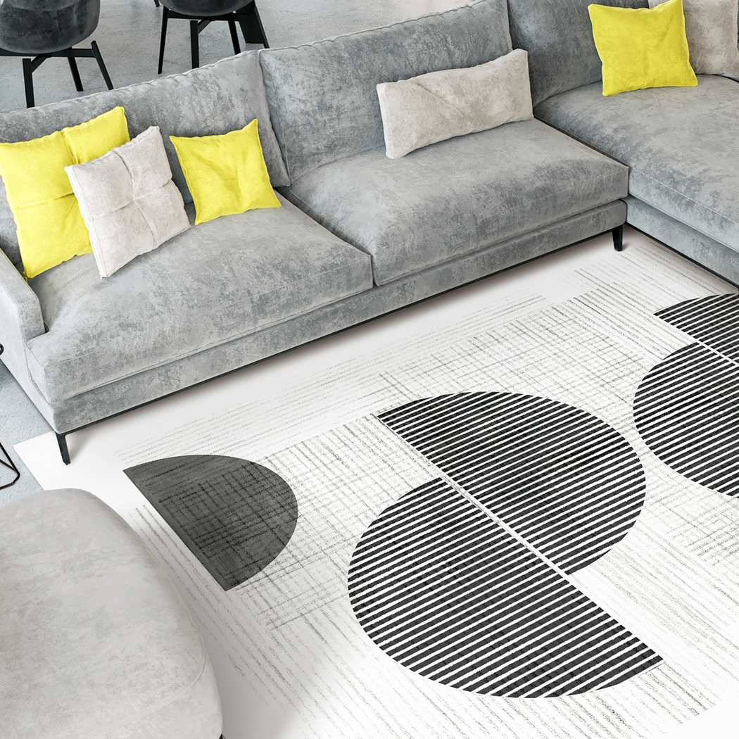 Aboville White 7'7 x 10'5 Rug - Thumbnail - Image 3