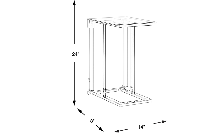Dimension Image. Please refer to the Dimension Tab on this page for dimension details.
