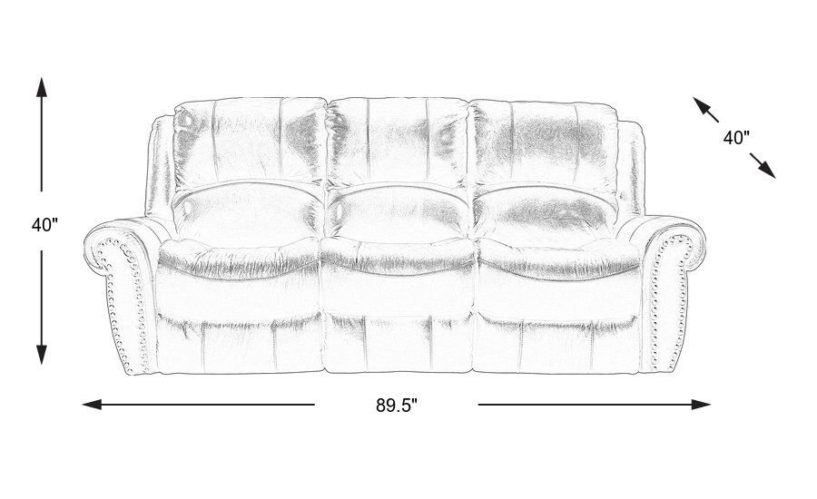 Dimension Image. Please refer to the Dimension Tab on this page for dimension details.