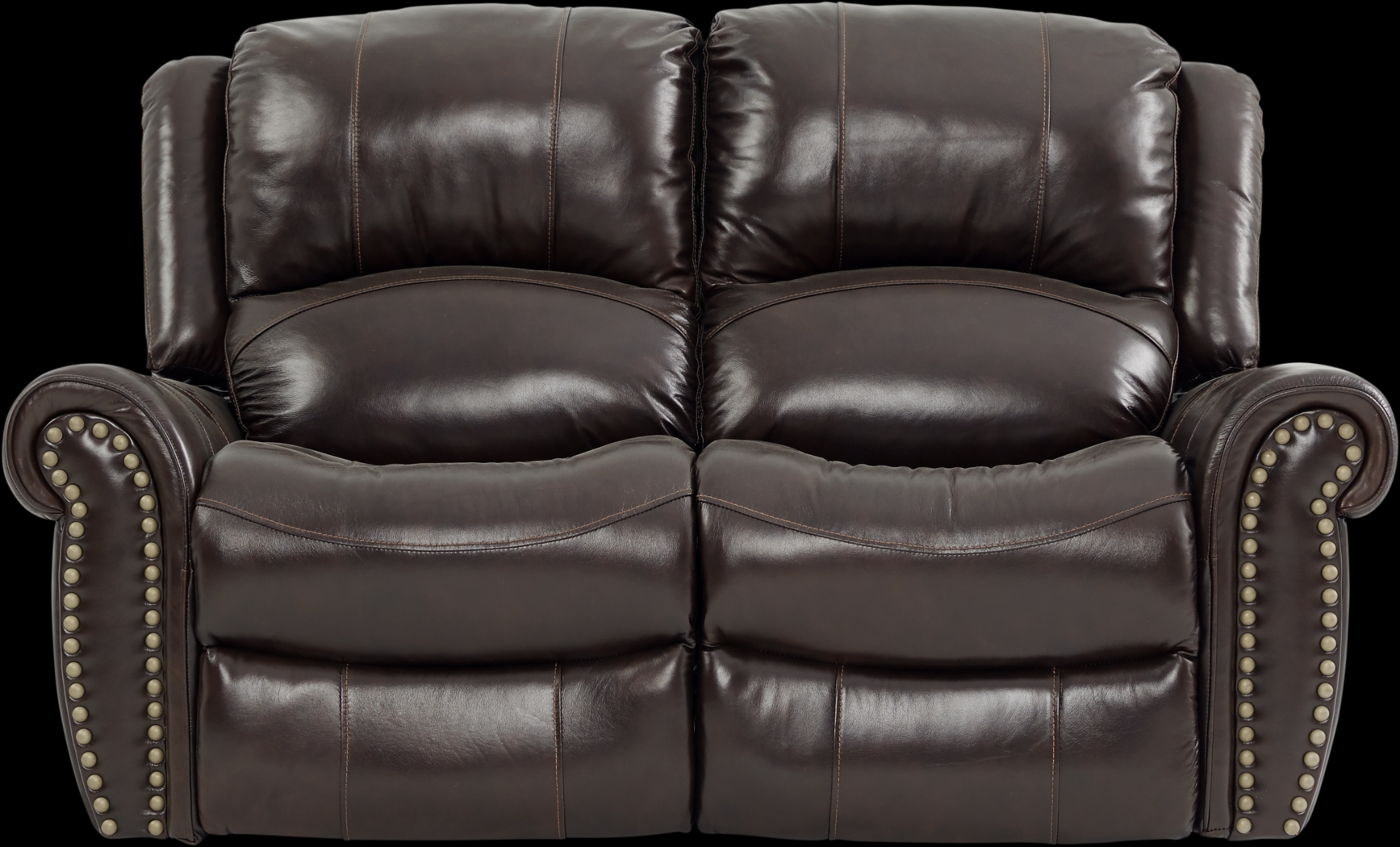 Abruzzo Burgundy 7 Pc Leather Living Room with Reclining Sofa - Thumbnail - Image 4