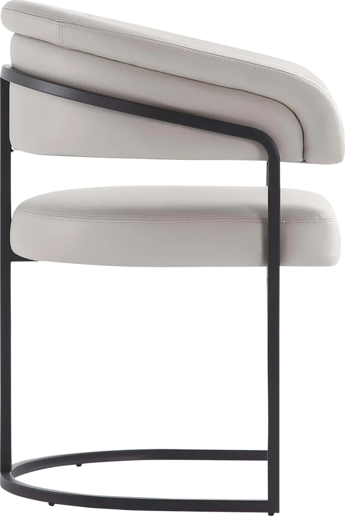 Absalom Light Gray Arm Chair - Thumbnail - Image 3