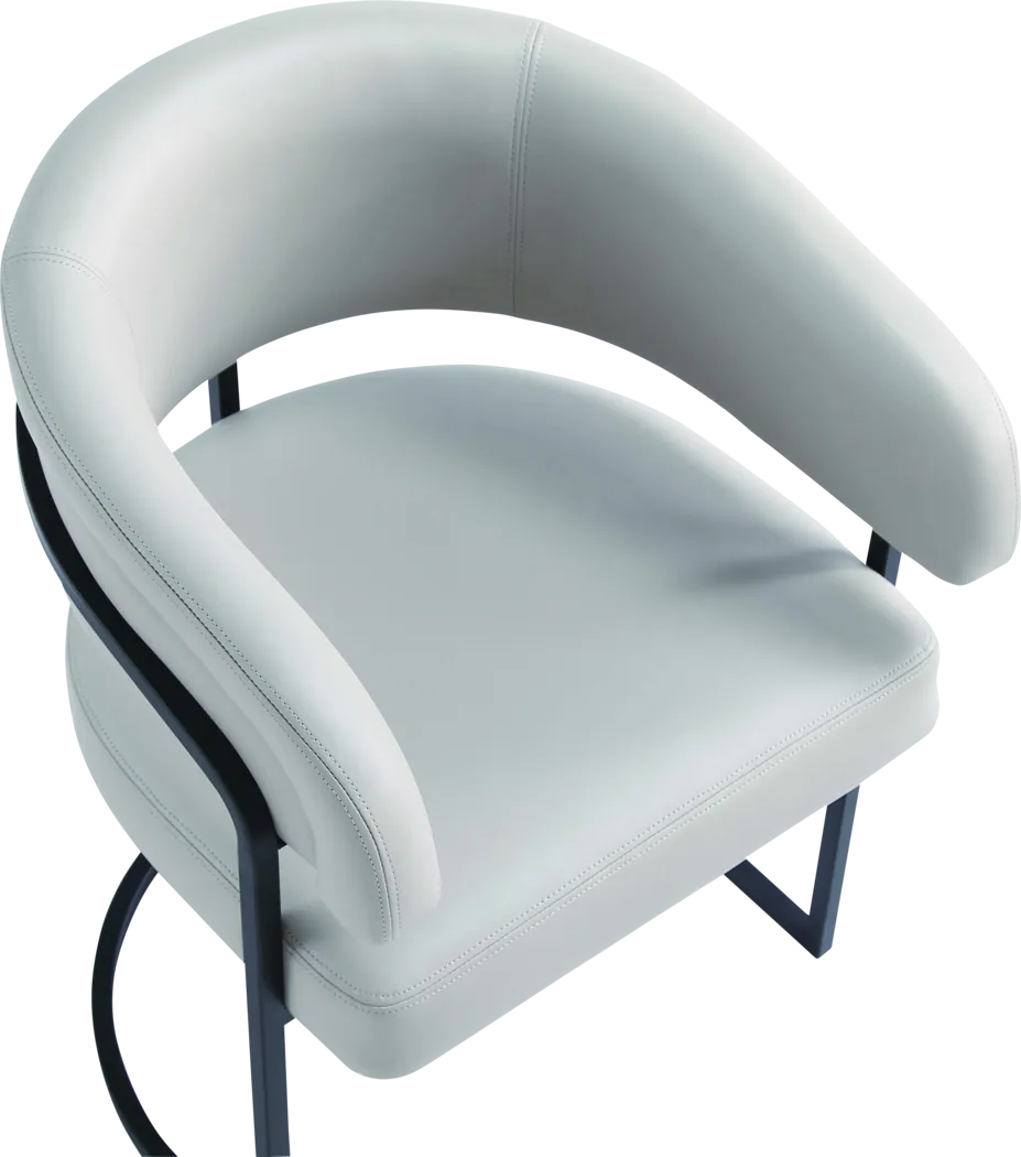 Absalom Light Gray Arm Chair - Thumbnail - Image 4