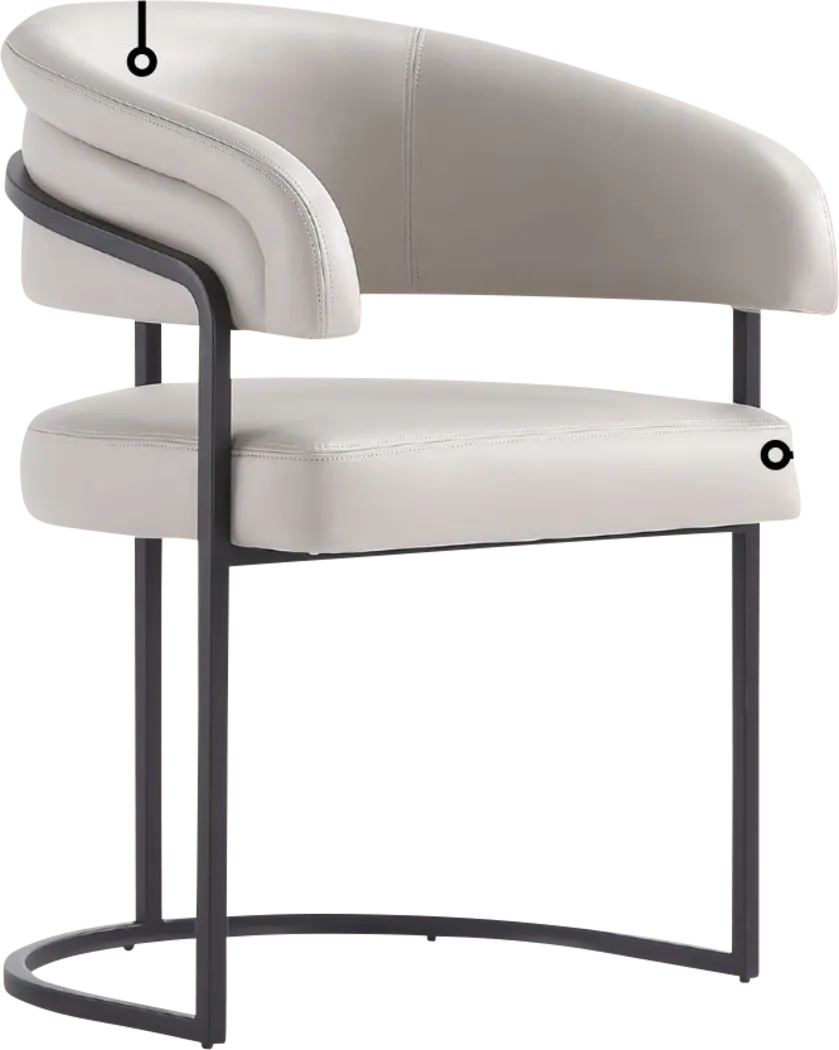 Absalom Light Gray Arm Chair - Thumbnail - Image 8