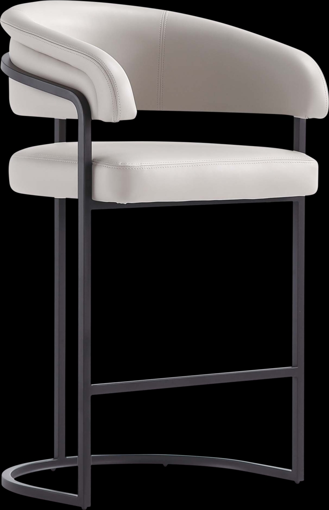 Absalom Light Gray Counter Height Stool - Thumbnail - Image 1