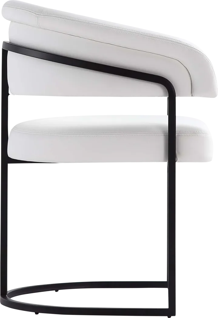 Absalom White Arm Chair - Thumbnail - Image 6