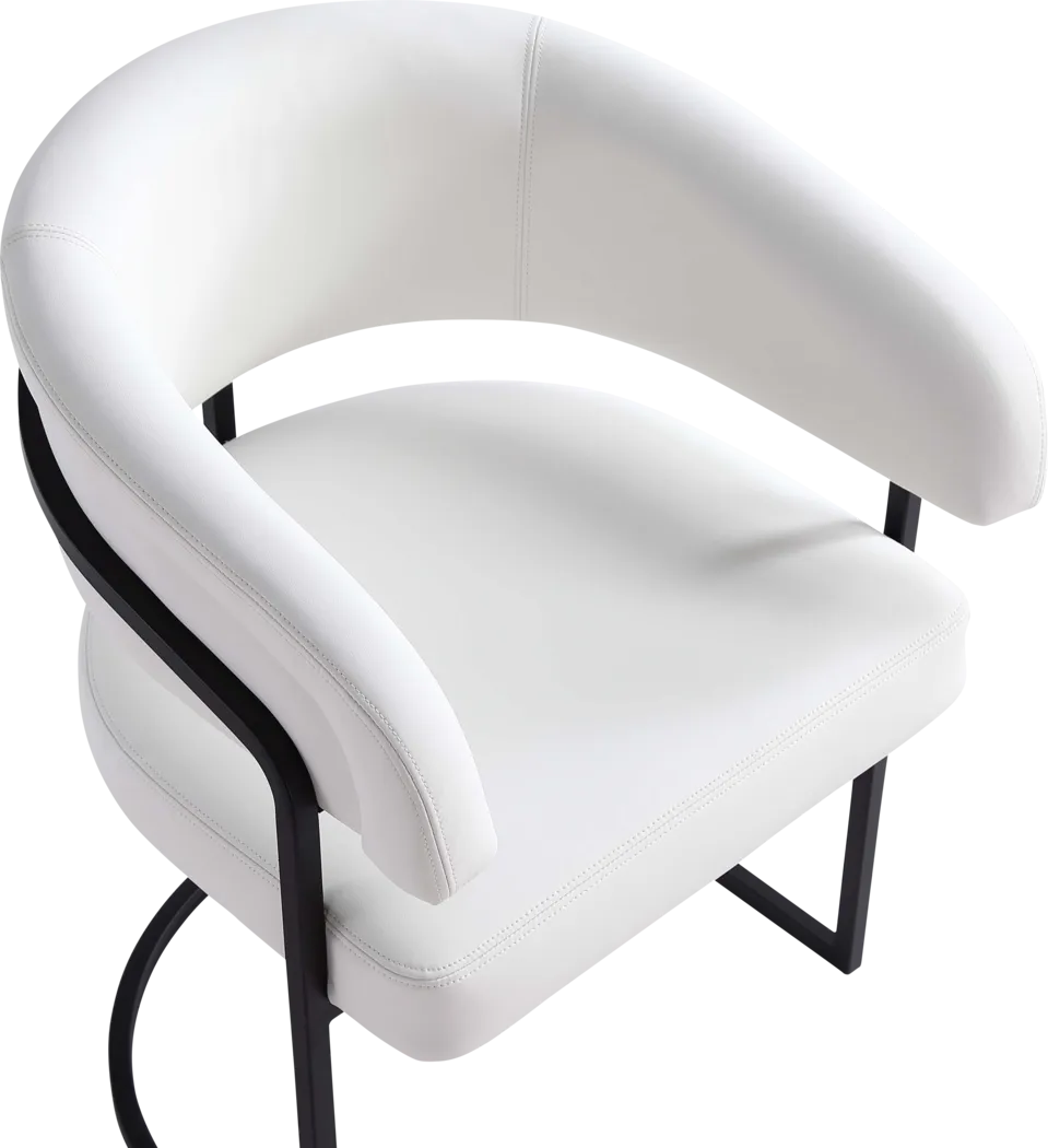 Absalom White Arm Chair - Thumbnail - Image 7