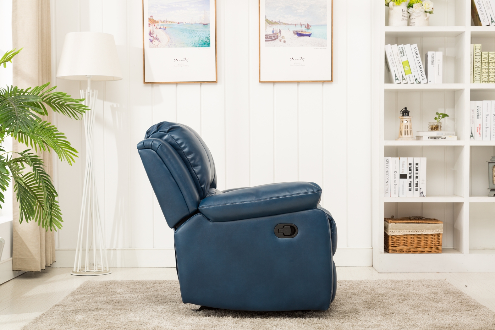 Absecon Blue Rocker Recliner - Thumbnail - Image 11