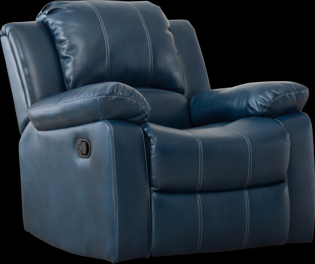 Absecon Blue Rocker Recliner - Thumbnail - Image 1