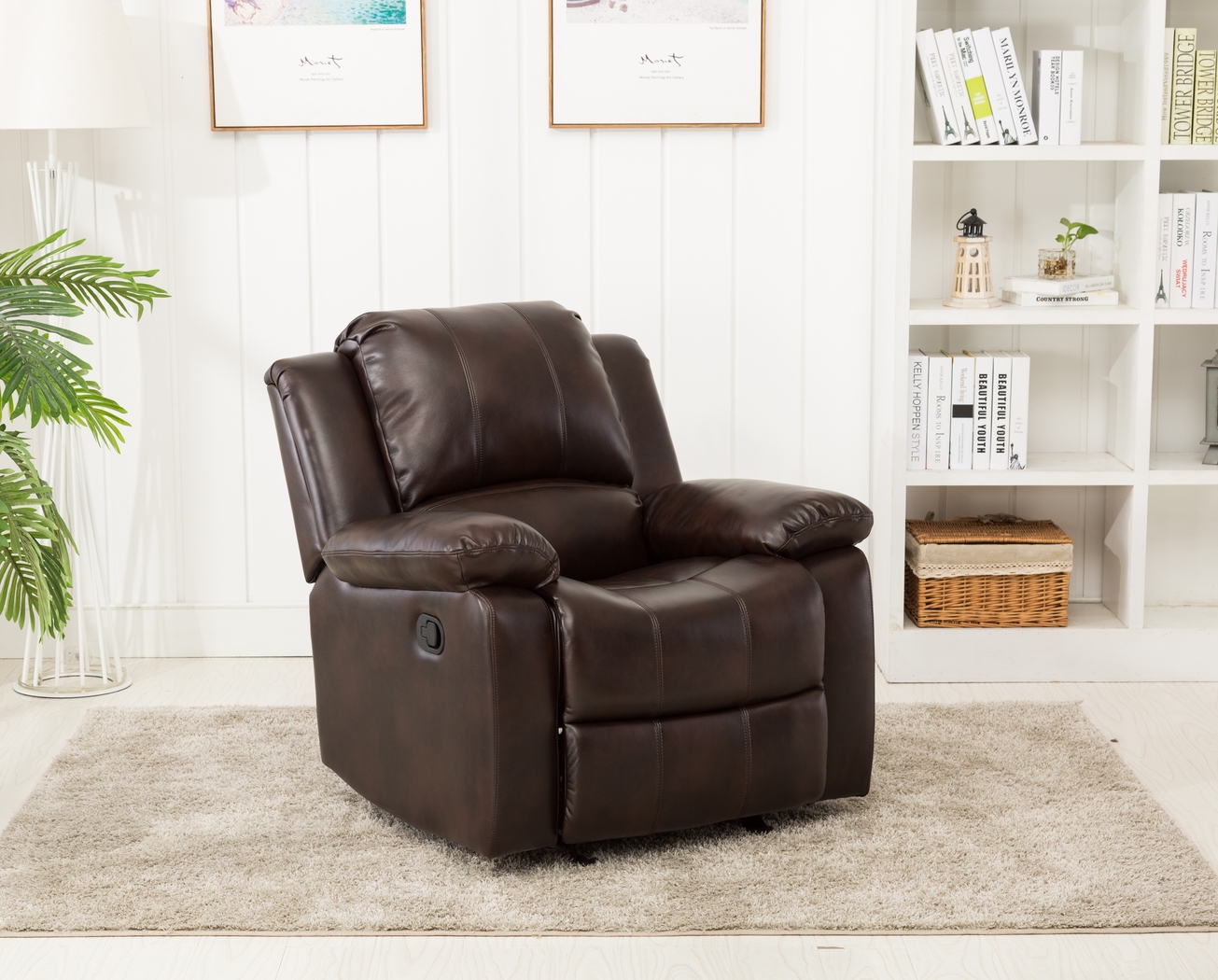Absecon Brown Rocker Recliner - Thumbnail - Image 8