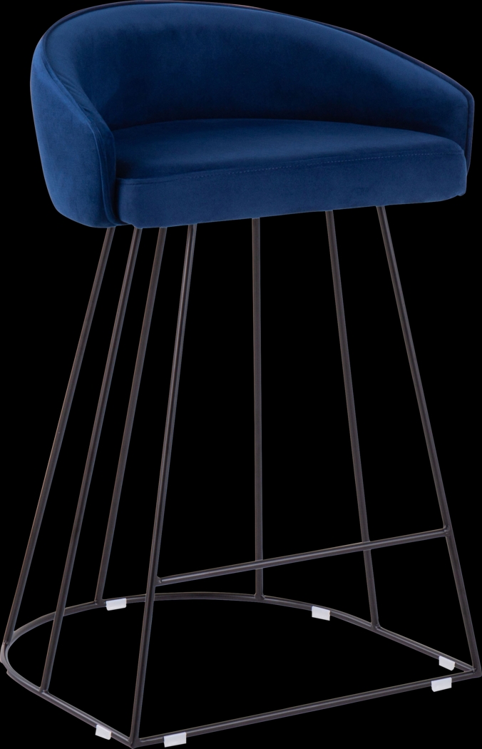 Abston Blue Counter Height Stool Set of 2 - Thumbnail - Image 2