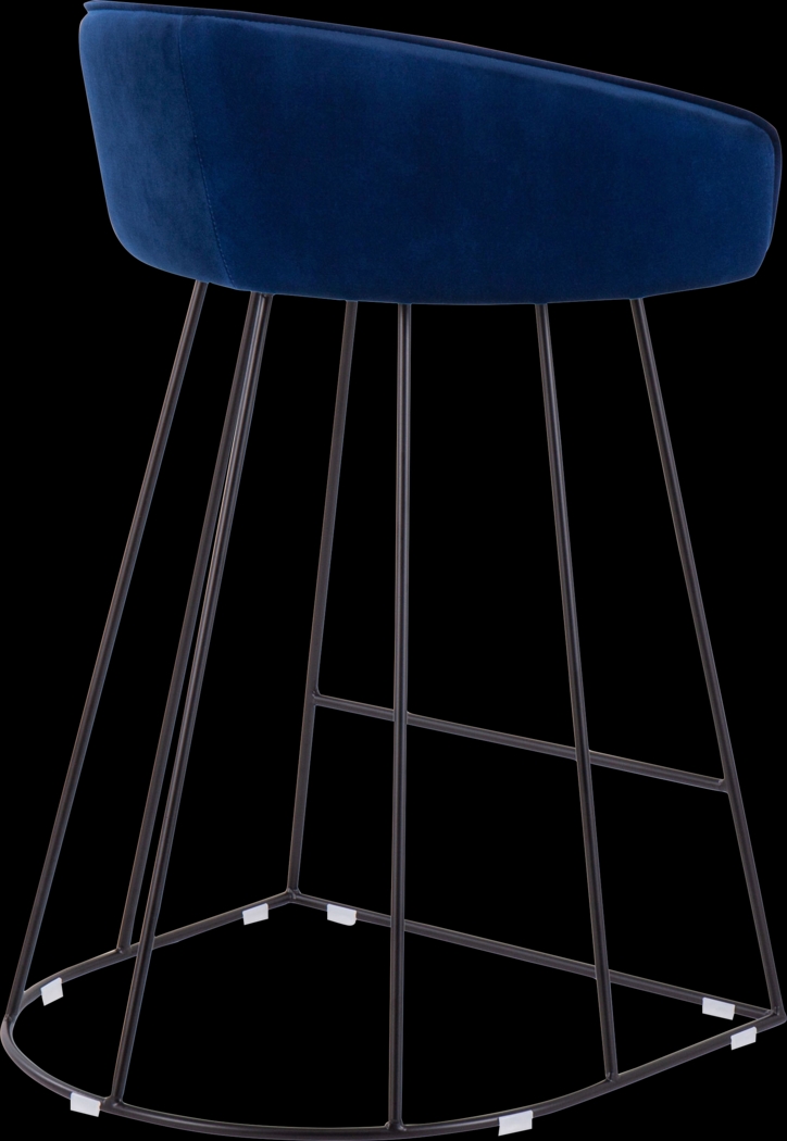 Abston Blue Counter Height Stool Set of 2 - Thumbnail - Image 4