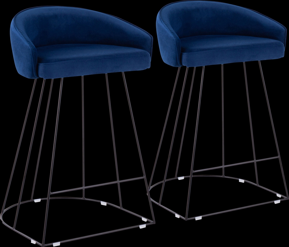 Abston Blue Counter Height Stool Set of 2 - Thumbnail - Image 1