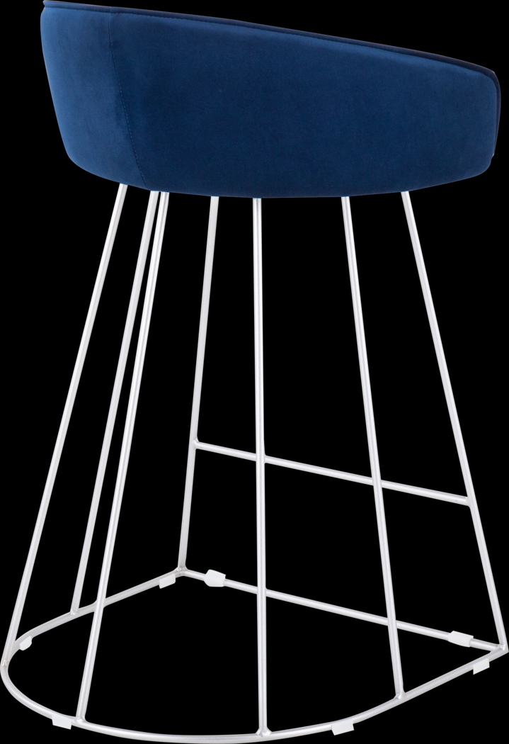 Abston Blue Counter Height Stool Set of 2 - Thumbnail - Image 4