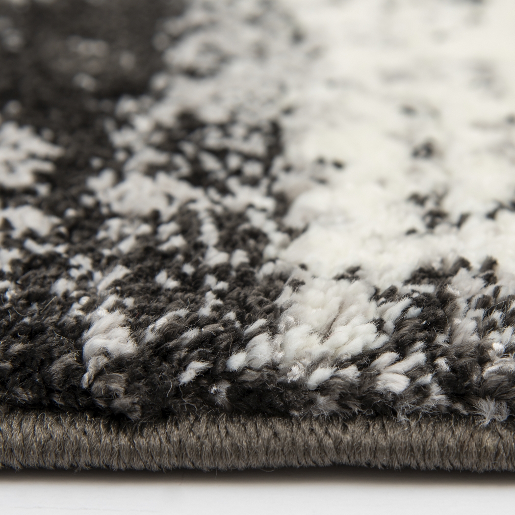 Abstract Dusk Charcoal 7'10 Round Rug - Thumbnail - Image 3