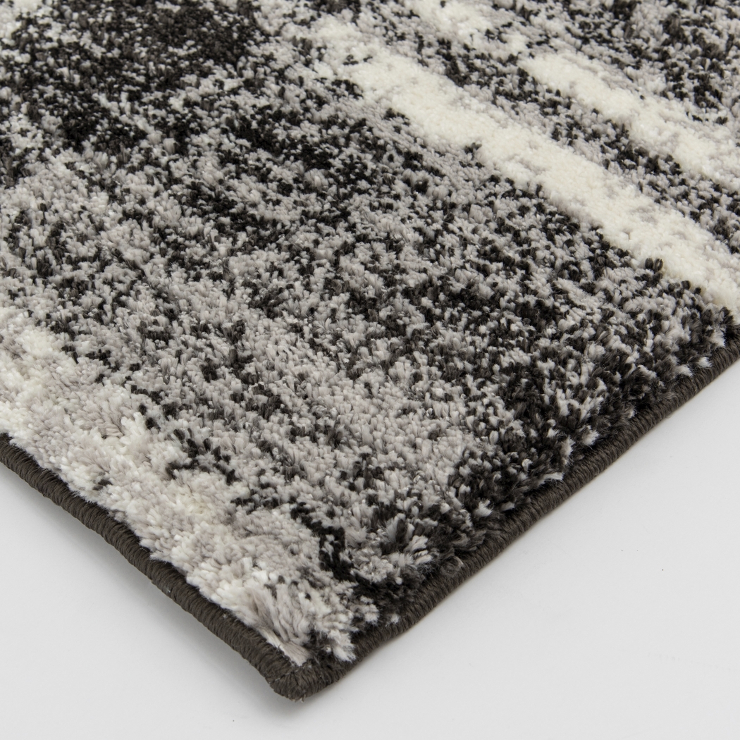 Abstract Dusk Charcoal 7'10 x 9'10 Rug - Thumbnail - Image 3