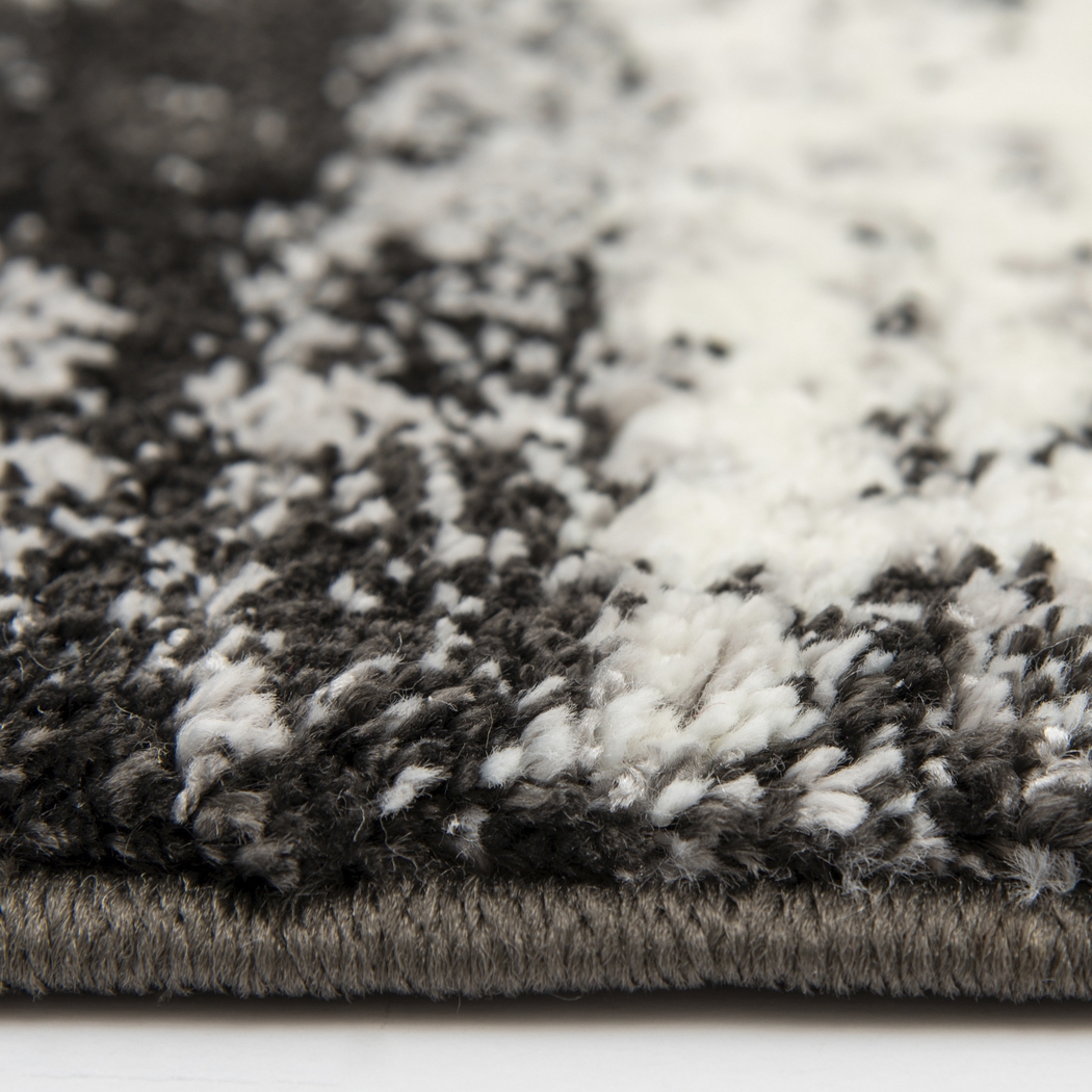 Abstract Dusk Charcoal 7'10 x 9'10 Rug - Thumbnail - Image 4