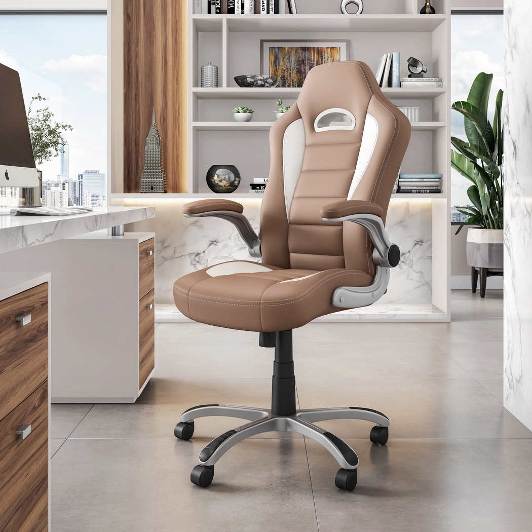 Abubi Brown Office Chair - Thumbnail - Image 2