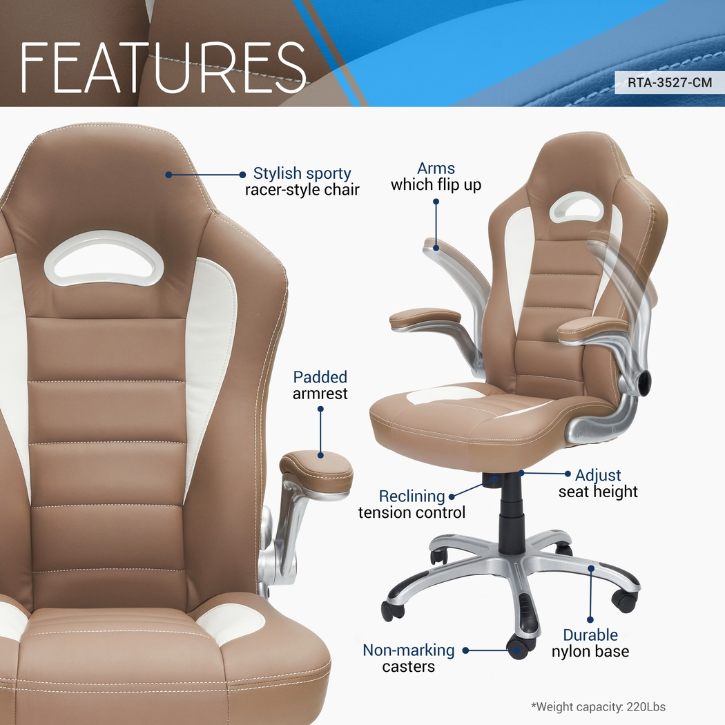 Abubi Brown Office Chair - Thumbnail - Image 4