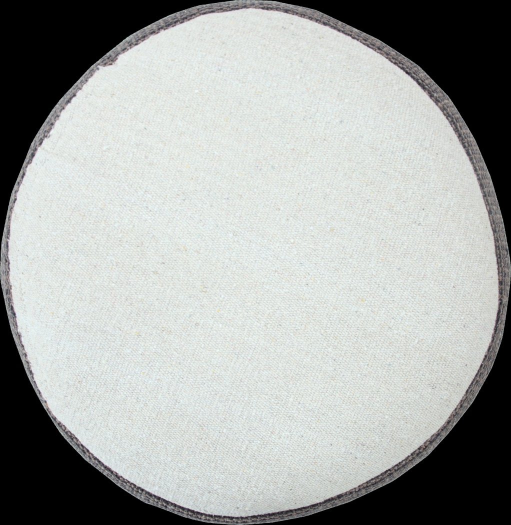 Abumaz Gray/Tan Pouf - Thumbnail - Image 8