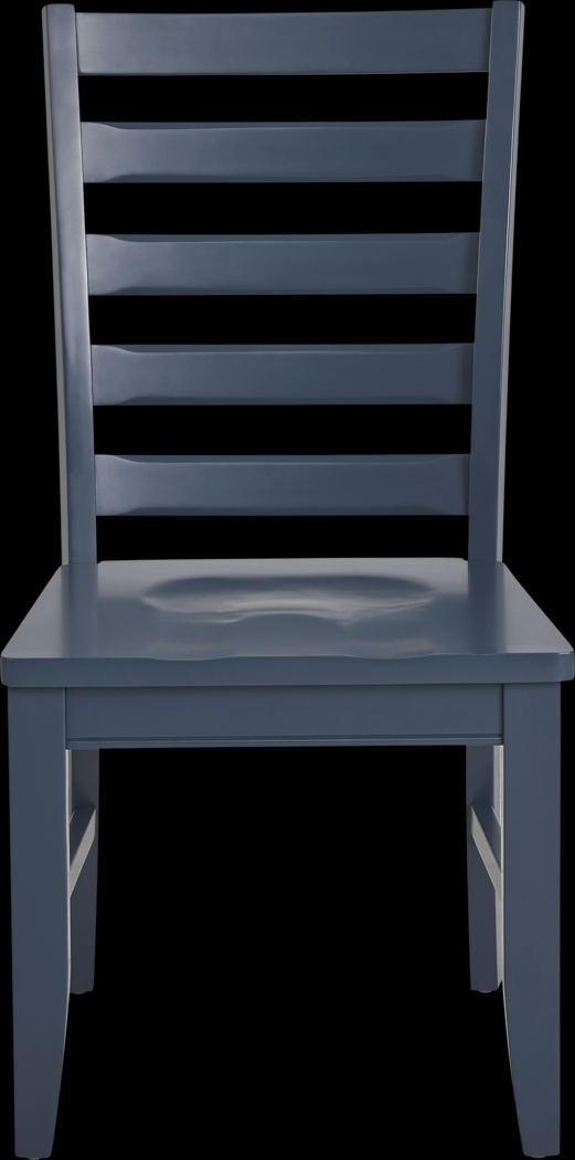 Acadia Hills White 5 Pc Dining Room with Blue Chairs - Thumbnail - Image 5