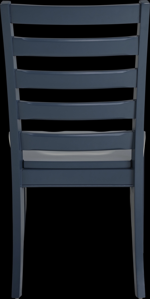 Acadia Hills White 5 Pc Dining Room with Blue Chairs - Thumbnail - Image 6