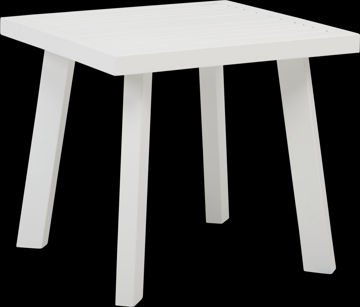 Acadia White Outdoor End Table - Thumbnail - Image 1