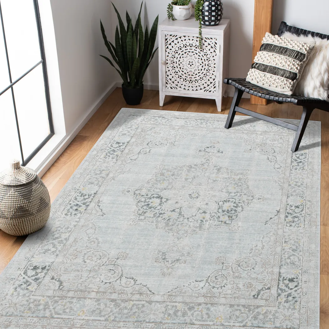 Acara Light Blue 9' x 13' Rug - Thumbnail - Image 2
